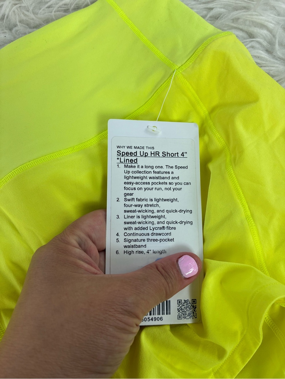 đșNWT LULULEMON speed shorts lined 4âđș - Picture 7 of 7